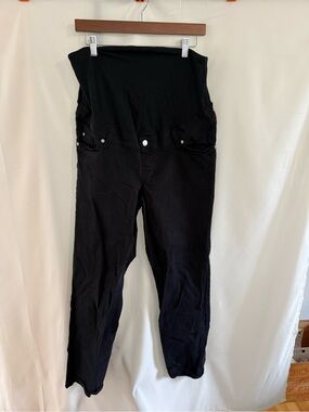 H&M Black Maternity Jeans with Black Over-The-Belly Panel